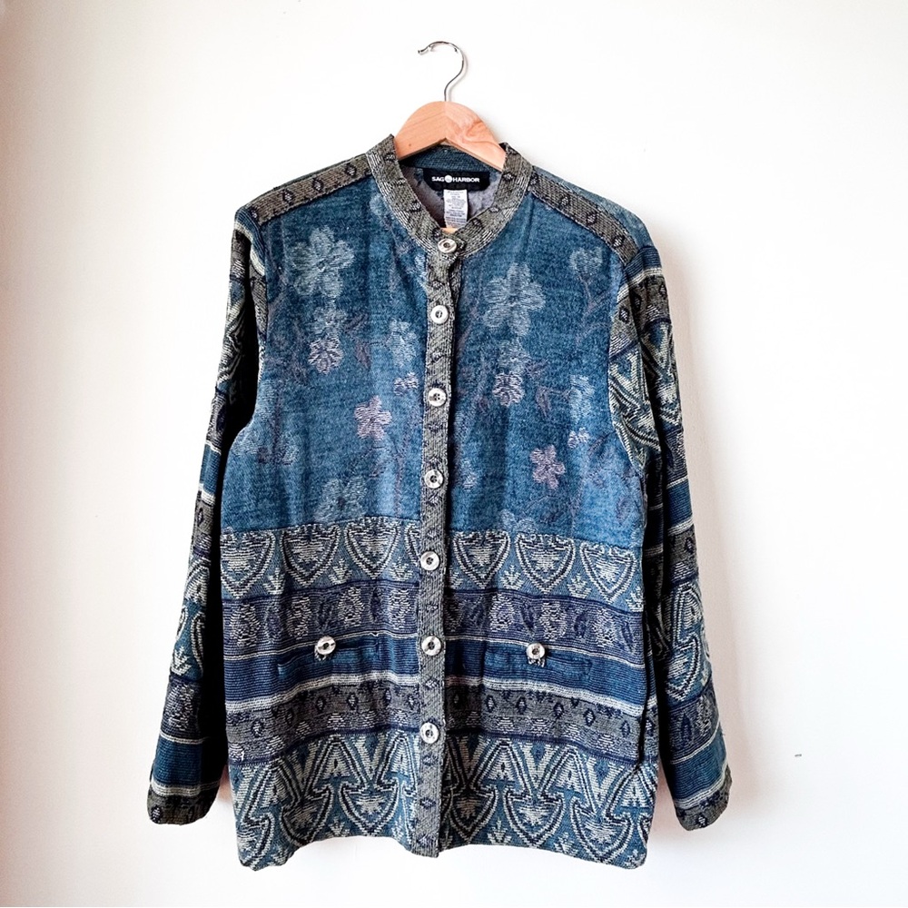 Sag Harbor Tapestry Jacket Vintage Women’s Sz 12